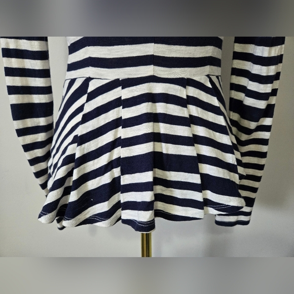 A|X ARMANI EXCHANGE Navy and White Lightweight Cotton Cardigan. Sise Small - Picture 7 of 12